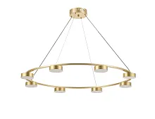 Люстра подвесная LED Milla MR2310-8PL MyFar золотая на 8 ламп, основание золотое в стиле современный Люстра подвесная LED Milla MR2310-8PL MyFar золотая на 8 ламп, основание золотое в стиле современный